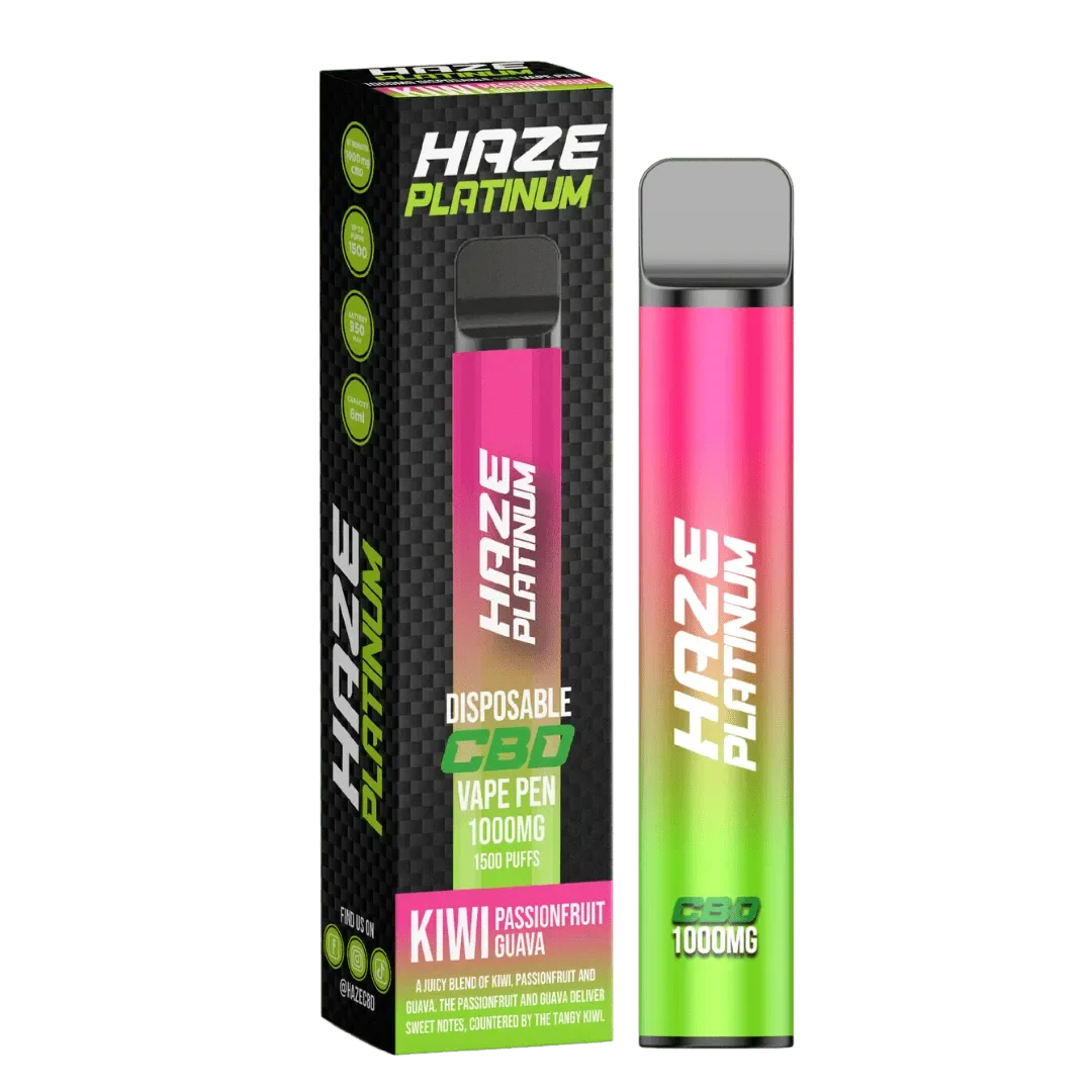 Haze Platinum CBD Vape Passionfruit Guava Flavour