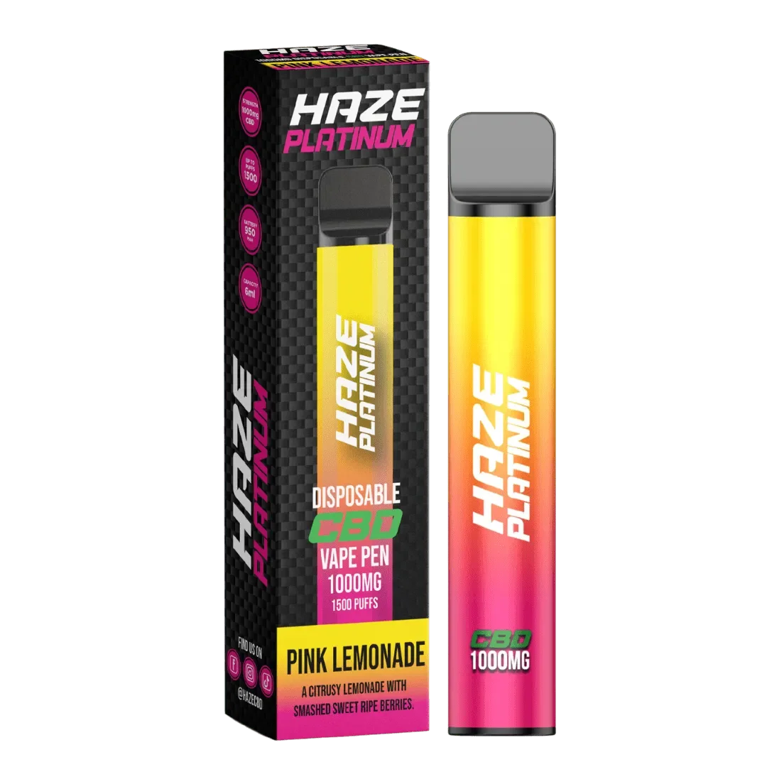 Haze Platinum CBD Vape Pink Lemonade Flavour