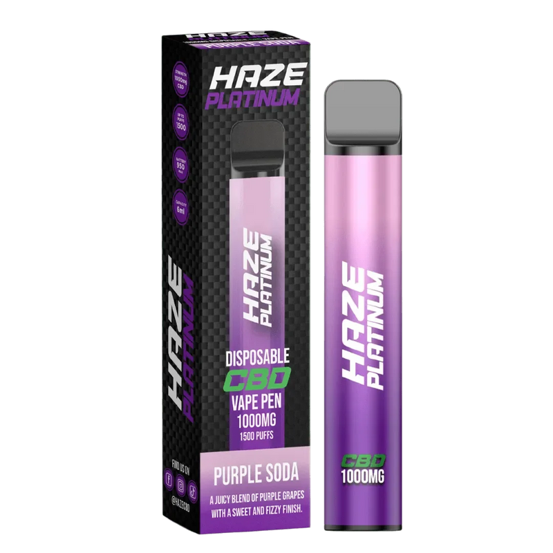 Haze Platinum CBD Vape Bar 1000mg | 5.99 Only Haze Platinum CBD Vape Bar 1000mg | 5.99 Only