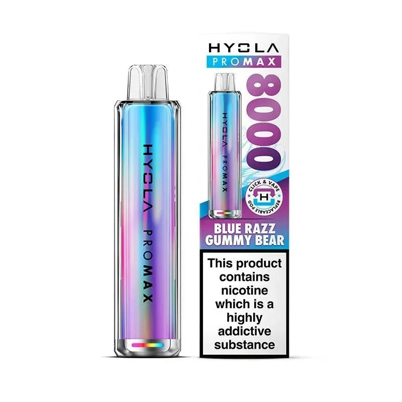 Hyola Pro Max 8000 Pod Kit Blue Razz Gummy Bear Flavour
