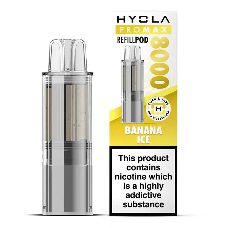 Hyola Pro Max 8000 Refill Pods Banana Ice Flavour