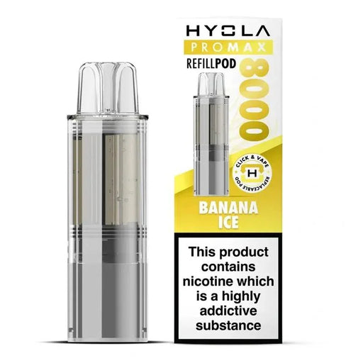 Hyola Pro Max 8000 Refill Pods Banana Ice Flavour