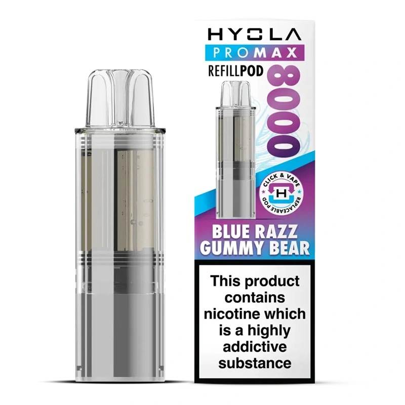 Hyola Pro Max 8000 Refill Pods Blue Razz Gummy Bear Flavour