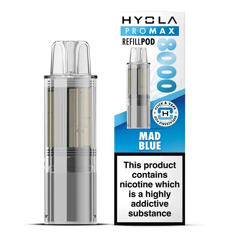 Hyola Pro Max 8000 Refill Pods Mad Blue Flavour