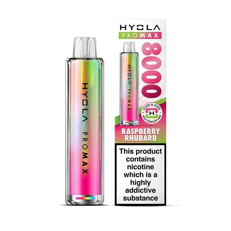 Hyola Pro Max 8000 Pod Kit Raspberry Rhubarb Flavour