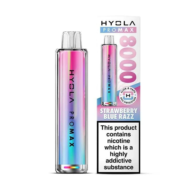 Hyola Pro Max 8000 Pod Kit Strawberry Blue Razz Flavour
