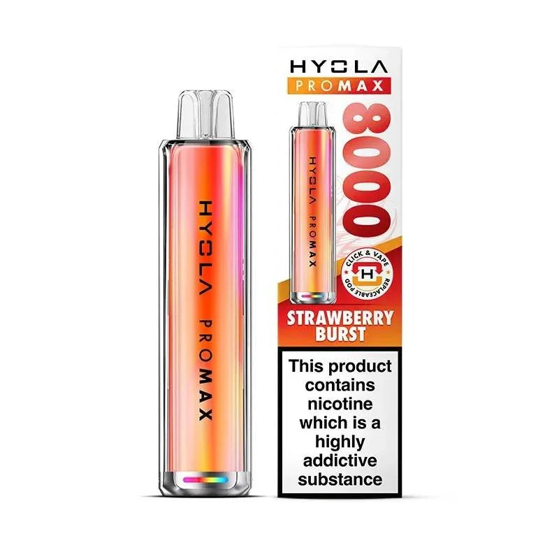 Hyola Pro Max 8000 Pod Kit Strawberry Burst Flavour