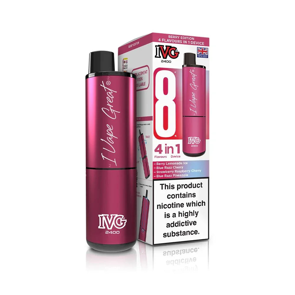 IVG 2400 Vape Kit Berry Edition