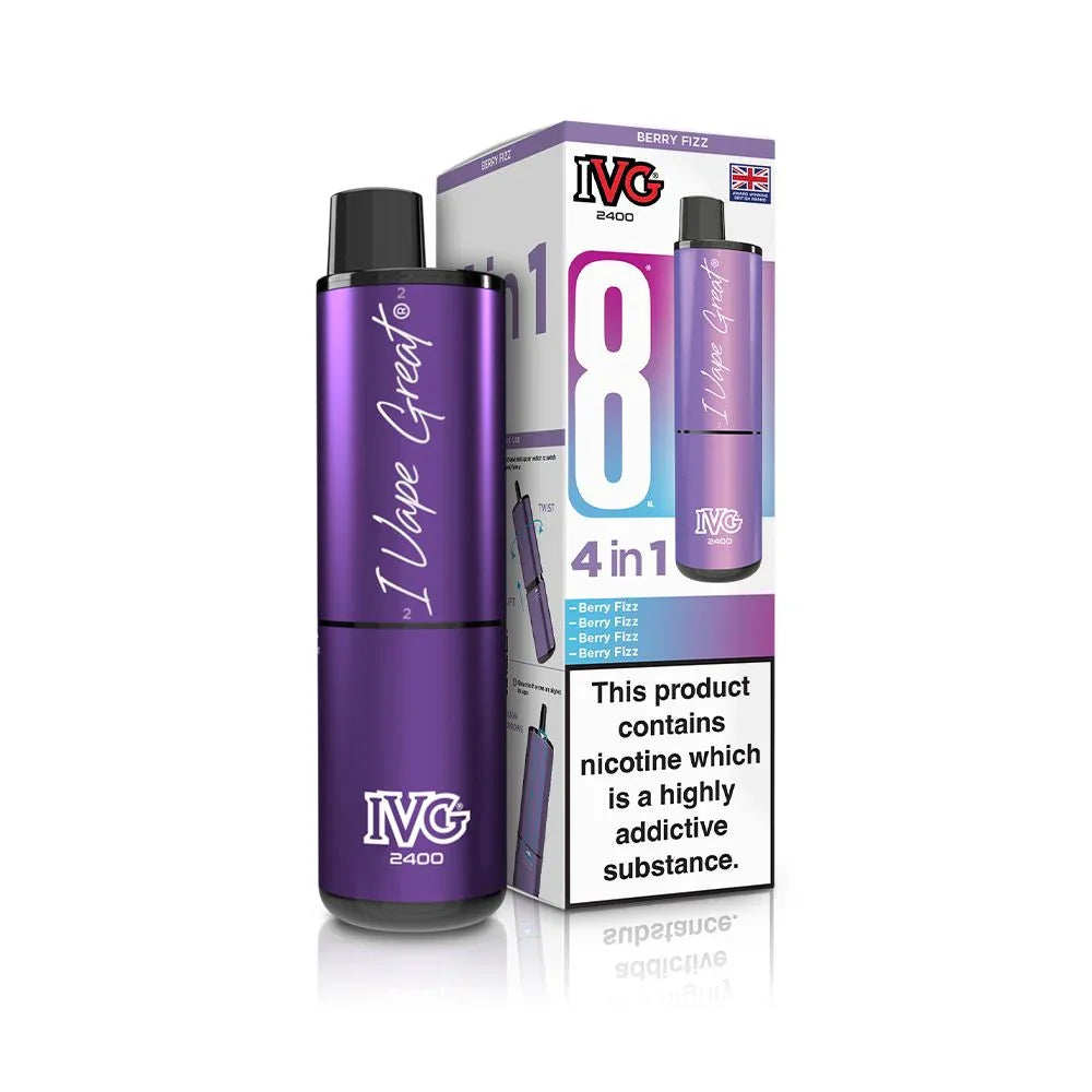 IVG 2400 Vape Kit Berry Fizz Flavour