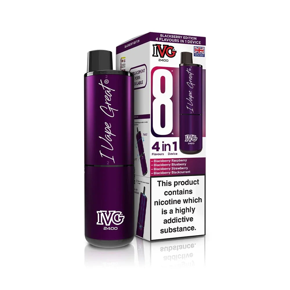 IVG 2400 Vape Kit Blackberry Edition