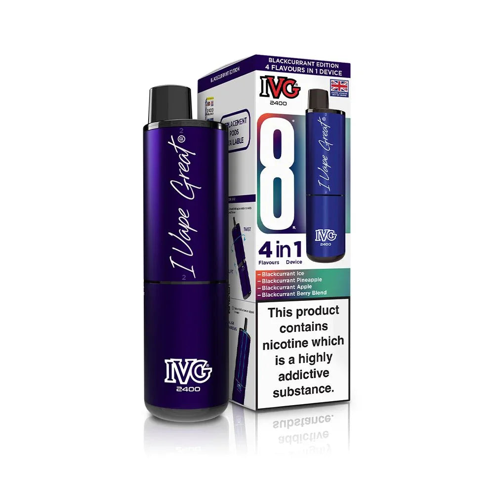 IVG 2400 Vape Kit Blackcurrant Edition