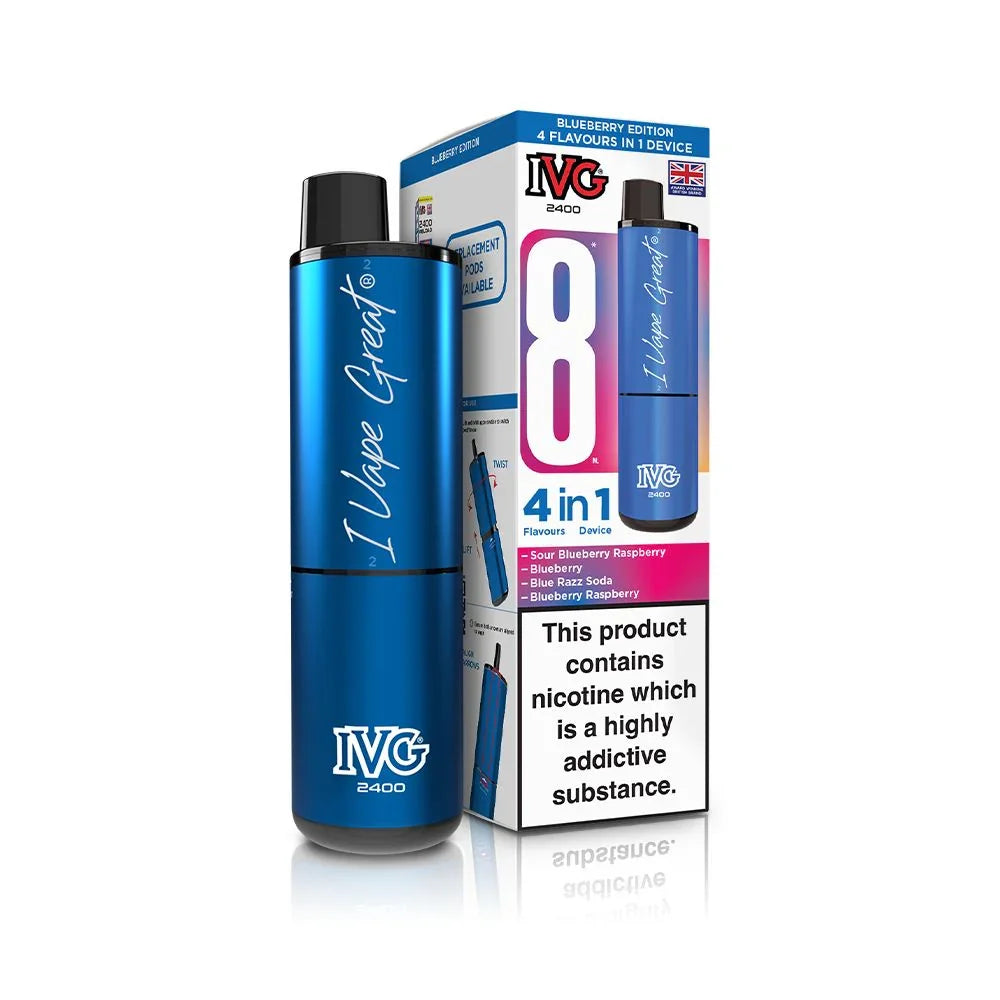 IVG 2400 Vape Kit Blueberry Edition