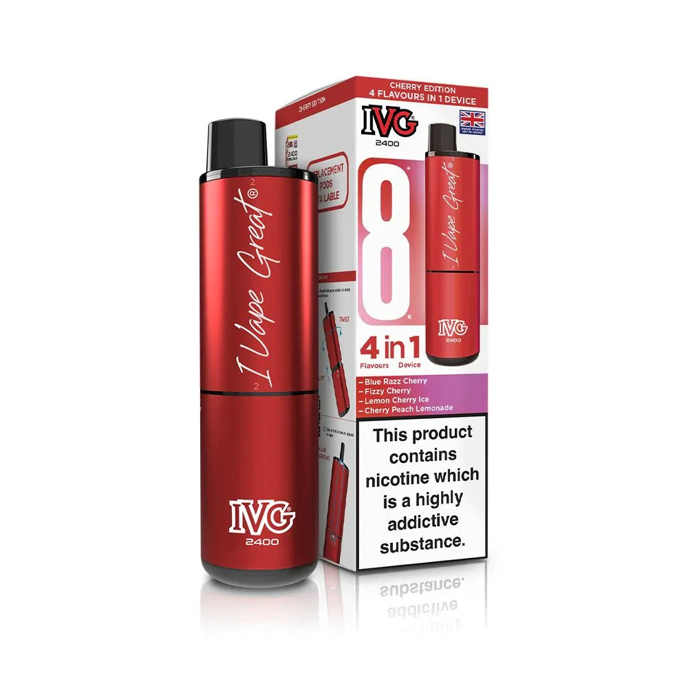 IVG 2400 Vape Kit Cherry Edition