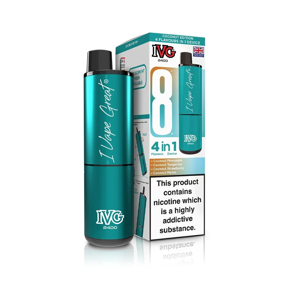IVG 2400 Vape Kit Coconut Edition