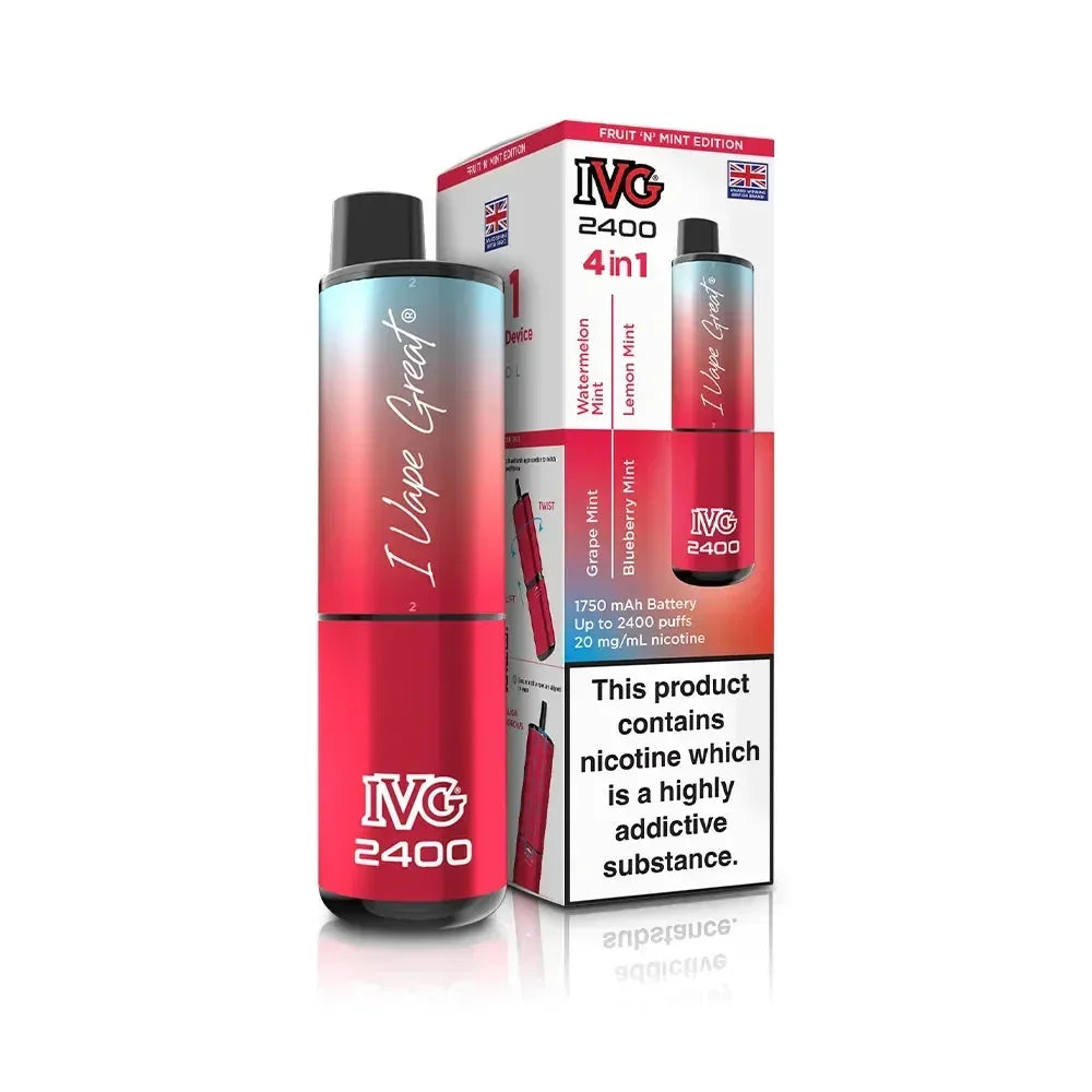 IVG 2400 Vape Kit Fruit N Mint Edition