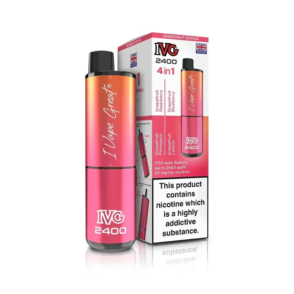IVG 2400 Vape Kit Grapefruit Edition