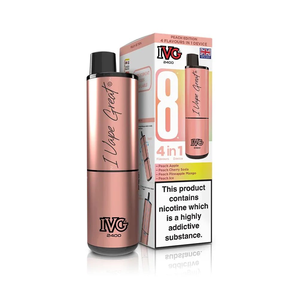 IVG 2400 Vape Kit Peach Edition
