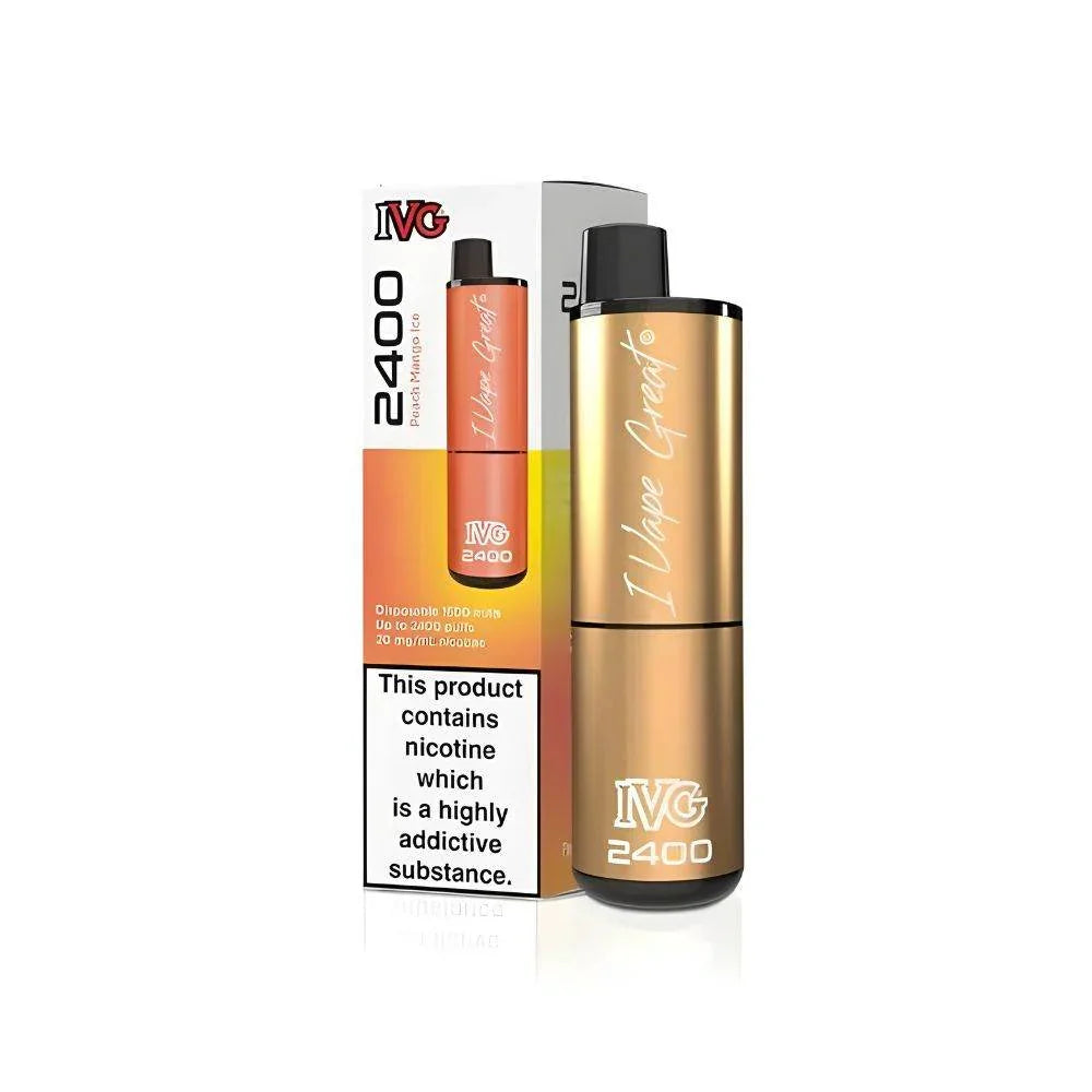 IVG 2400 Vape Kit Peach Mango Ice Flavour