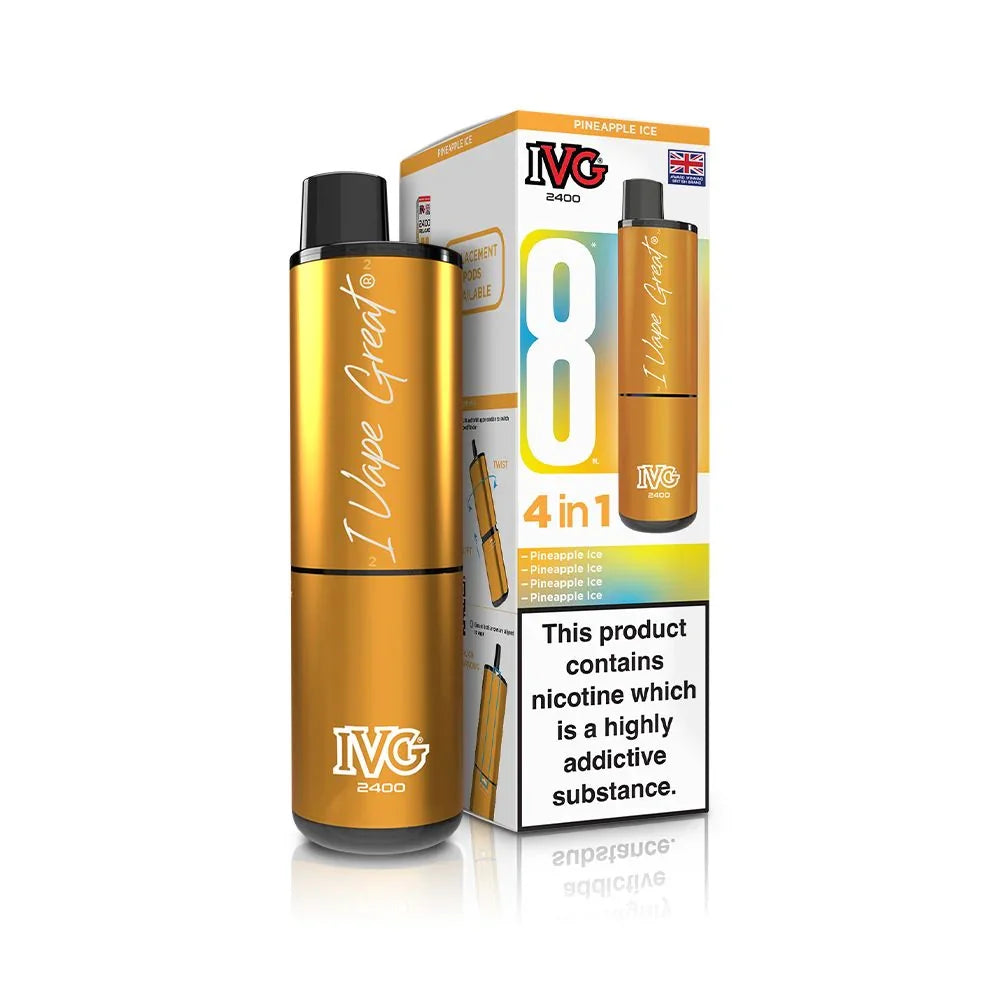 IVG 2400 Vape Kit Pineapple Ice Flavour