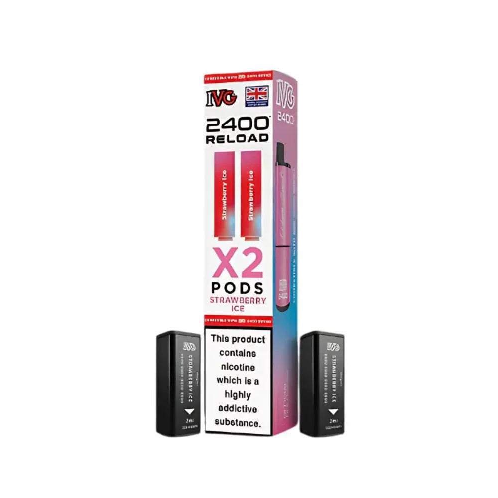 IVG 2400 Reload Pod Strawberry Ice Flavour