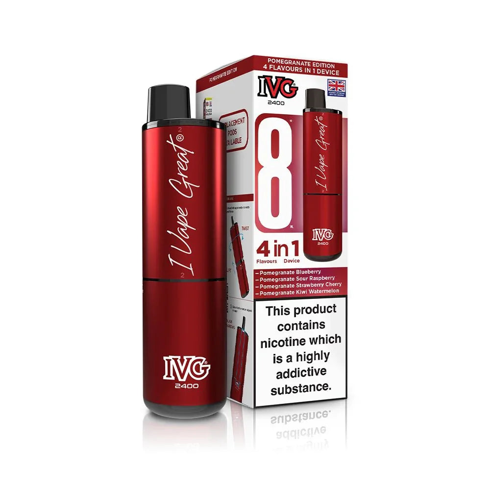 IVG 2400 Vape Kit Pomegranate Edition
