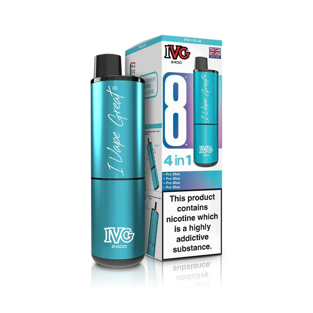 IVG 2400 Vape Kit Pro Blue Flavour