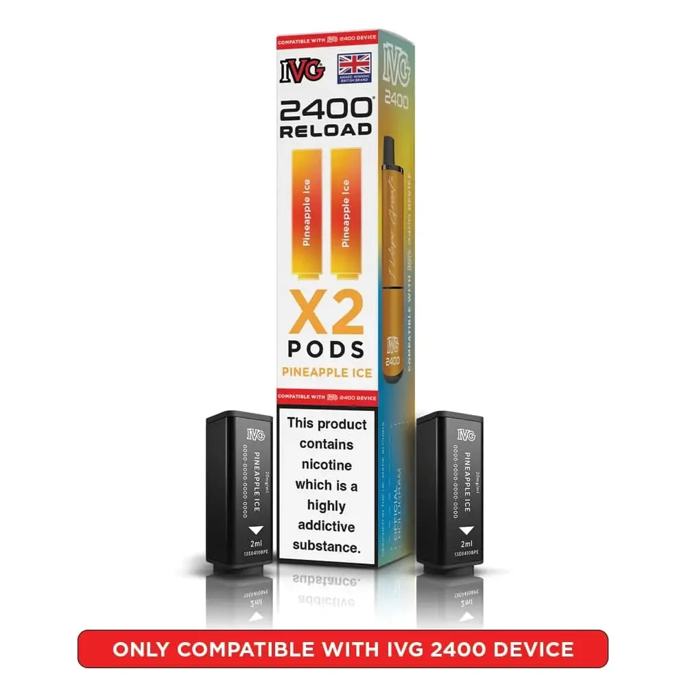 IVG 2400 Reload Pod Pineapple Ice Flavour