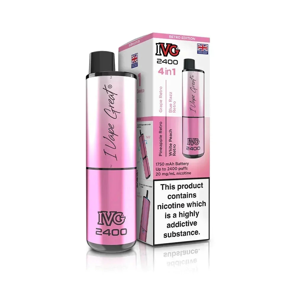 IVG 2400 Vape Kit Retro Edition