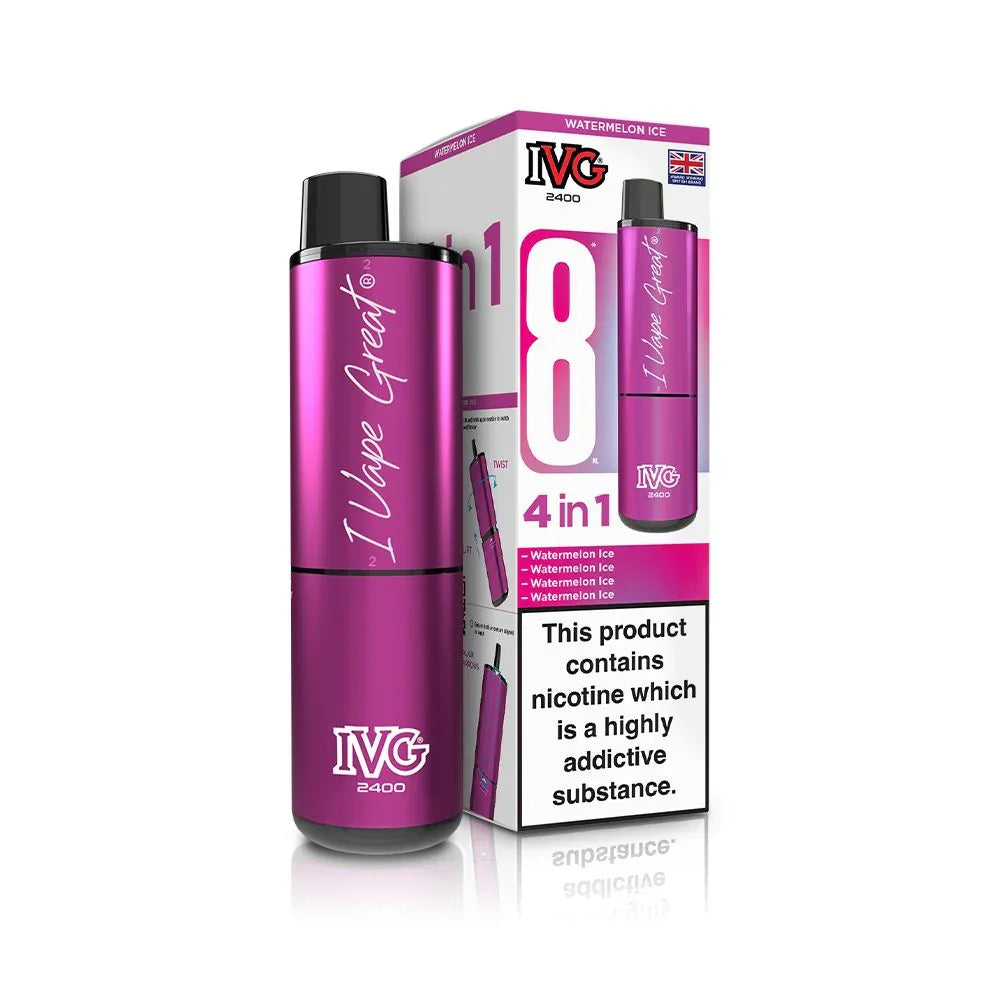 IVG 2400 Vape Kit Watermelon Ice Flavour