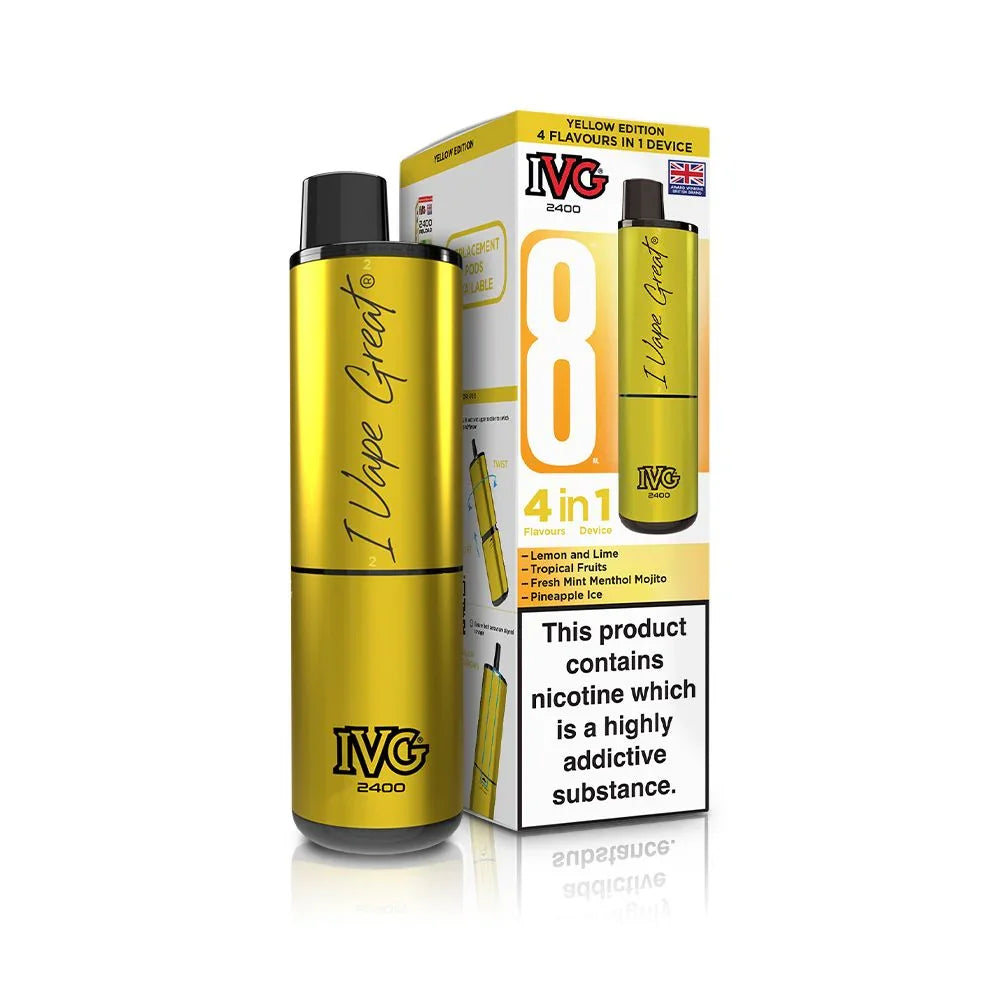 IVG 2400 Vape Kit Yellow Edition
