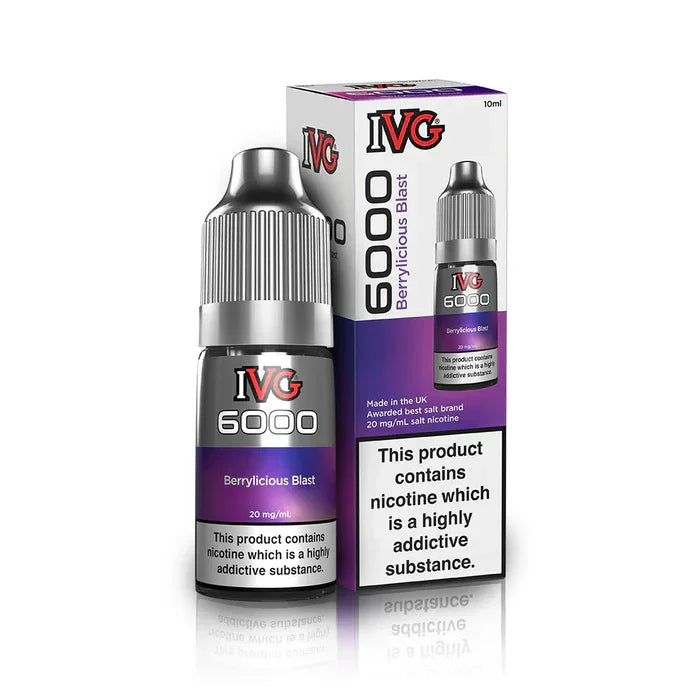 IVG 6000 Nic Salts Berrylicious Blast