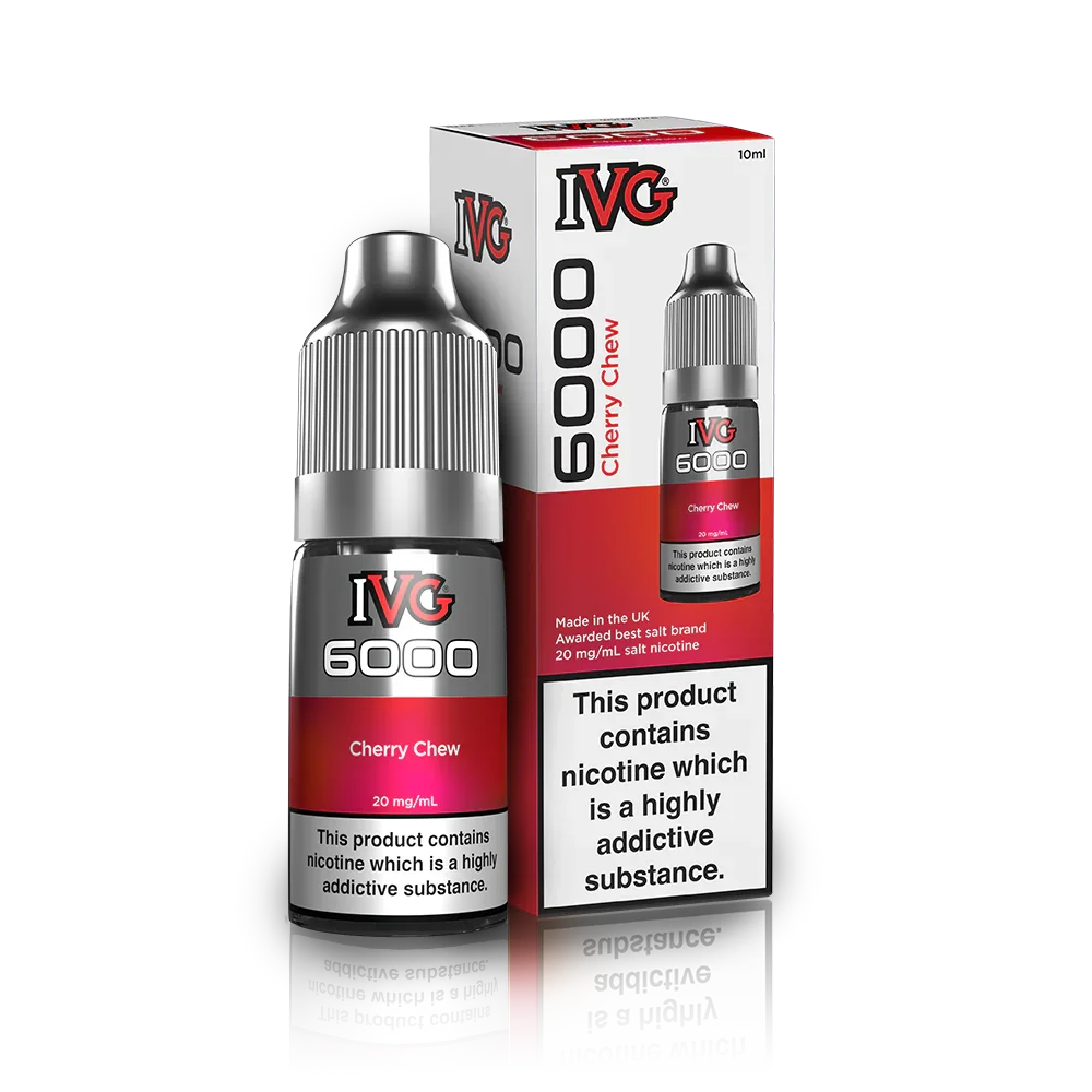 IVG 6000 Nic Salts Cherry Chew