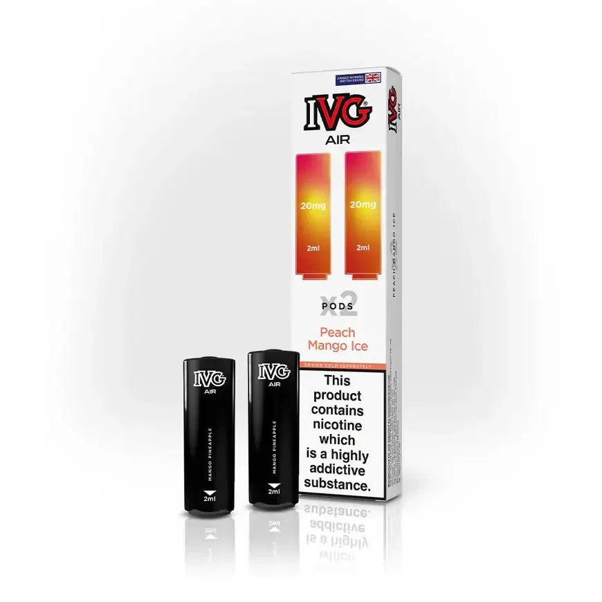 IVG Air Pods Peach Mango Ice Flavour