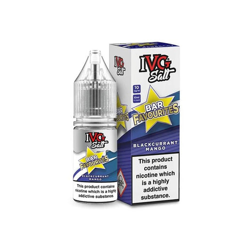 IVG Salt Bar Favourites e-liquid Blackcurrant Mango Flavour