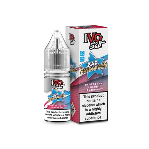 IVG Salt Bar Favourites e-liquid Blueberry Cherry Cranberry Flavour