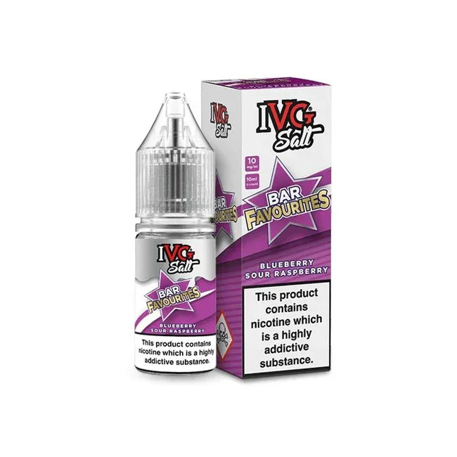 IVG Salt Bar Favourites e-liquid Blueberry Sour Raspberry Flavour