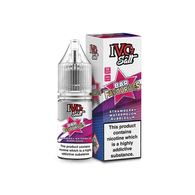 IVG Salt Bar Favourites e-liquid Strawberry Watermelon Bubblegum Flavour
