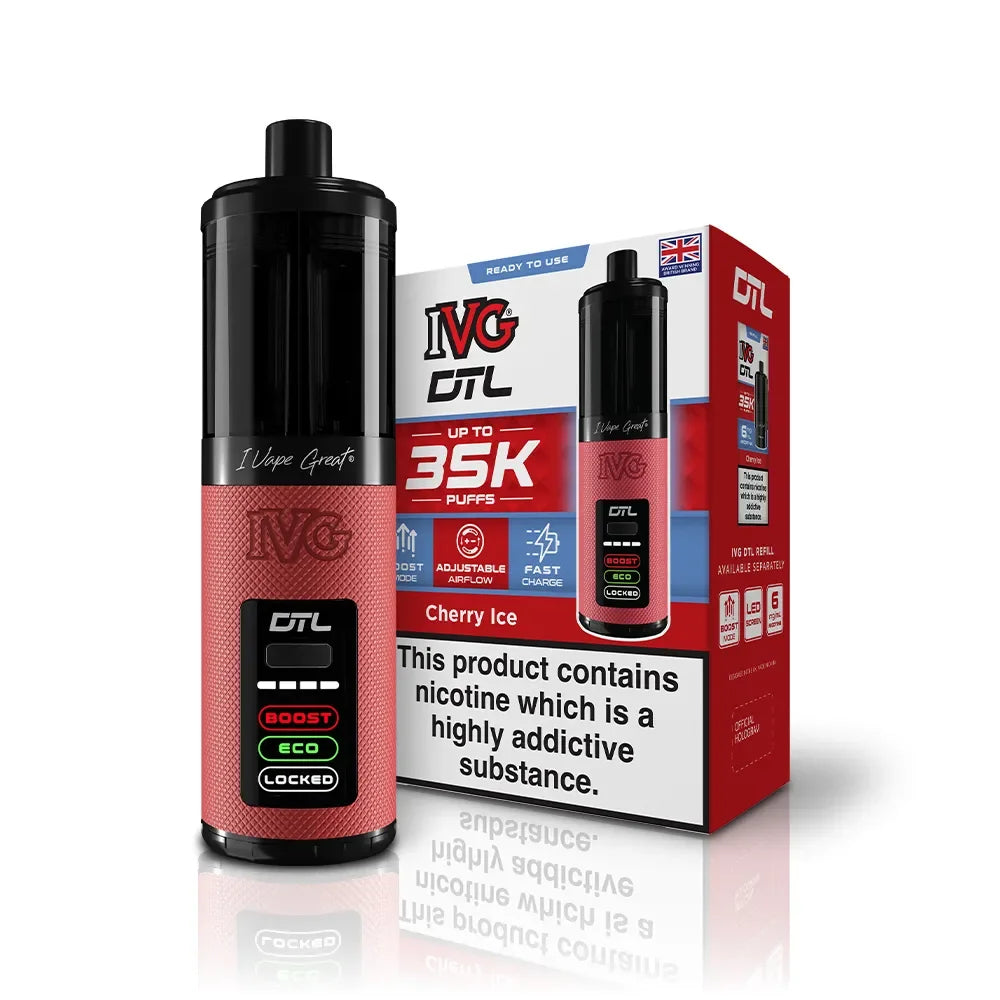 IVG DTL 35 Kit Cherry Ice Flavour