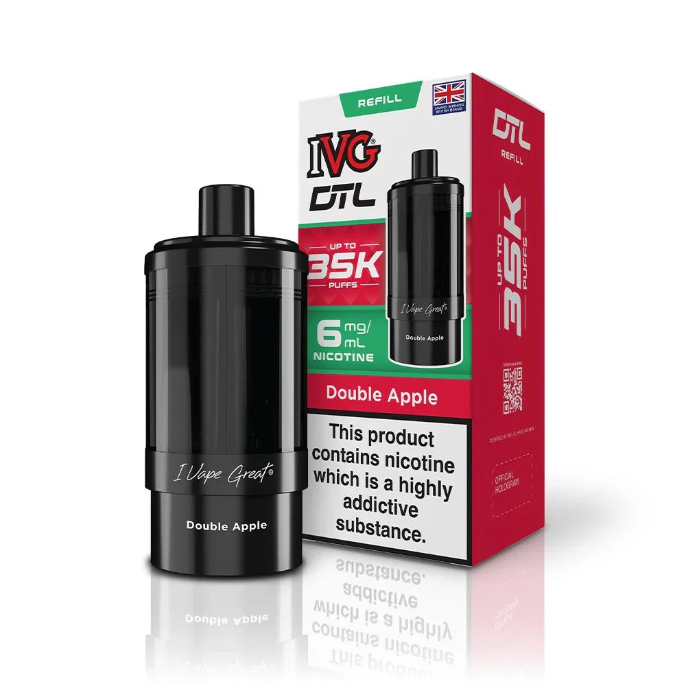 IVG DTL 35 Refill Pods Double Apple Flavour