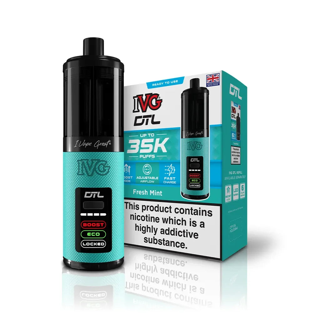 IVG DTL 35 Kit Fresh Mint Flavour
