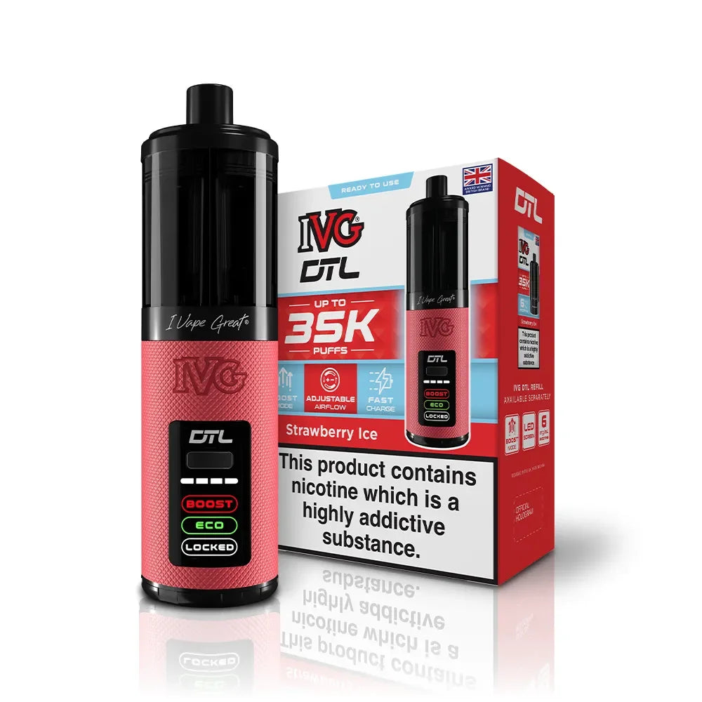 IVG DTL 35 Kit Strawberry Ice Flavour