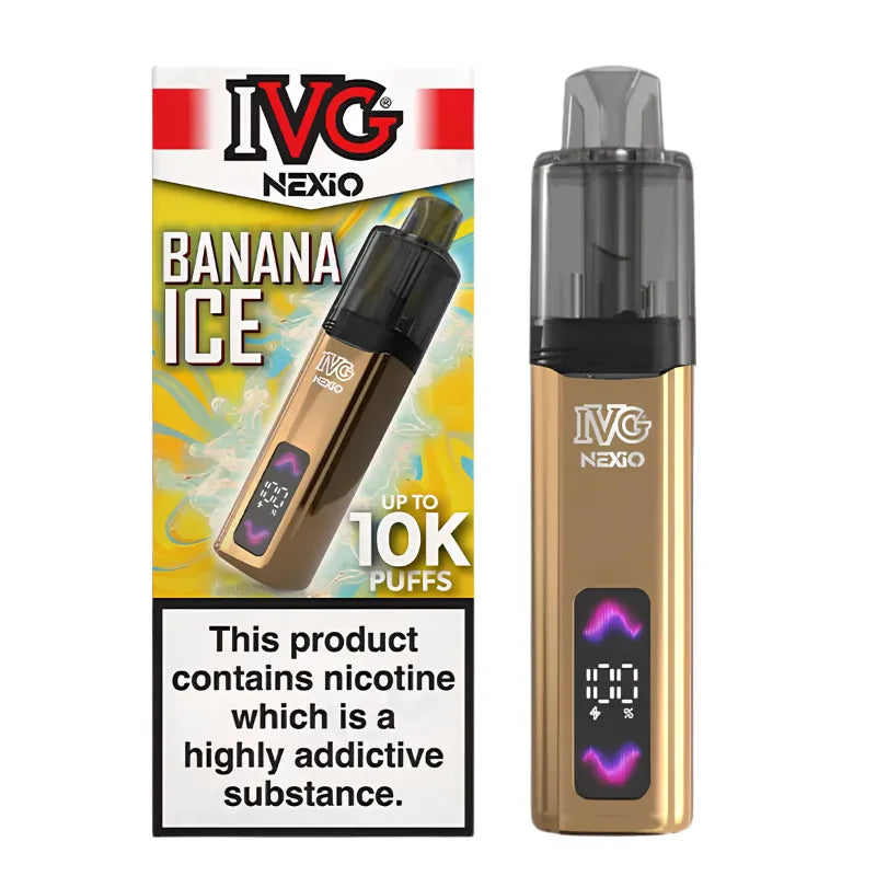 IVG Nexio 10K Vape Kit Banana Ice Flavour
