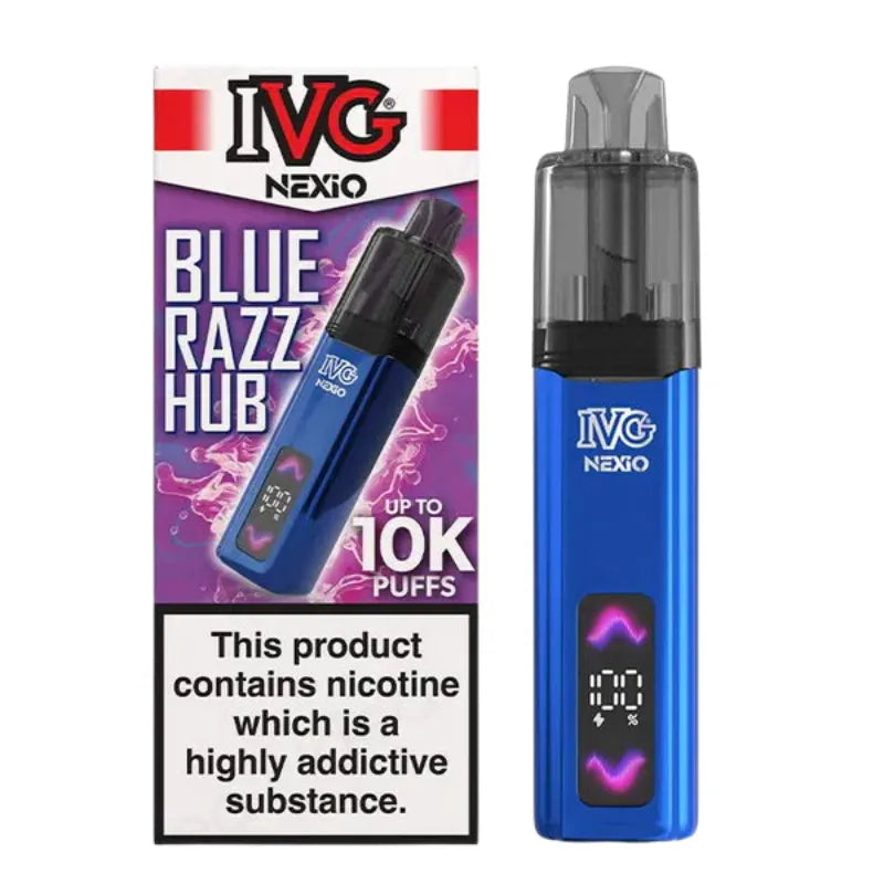 IVG Nexio 10K Vape Kit Blue Razz Hub Flavour
