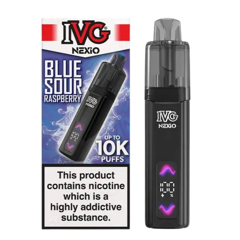 IVG Nexio 10K Vape Kit Blue Sour Raspberry Flavour