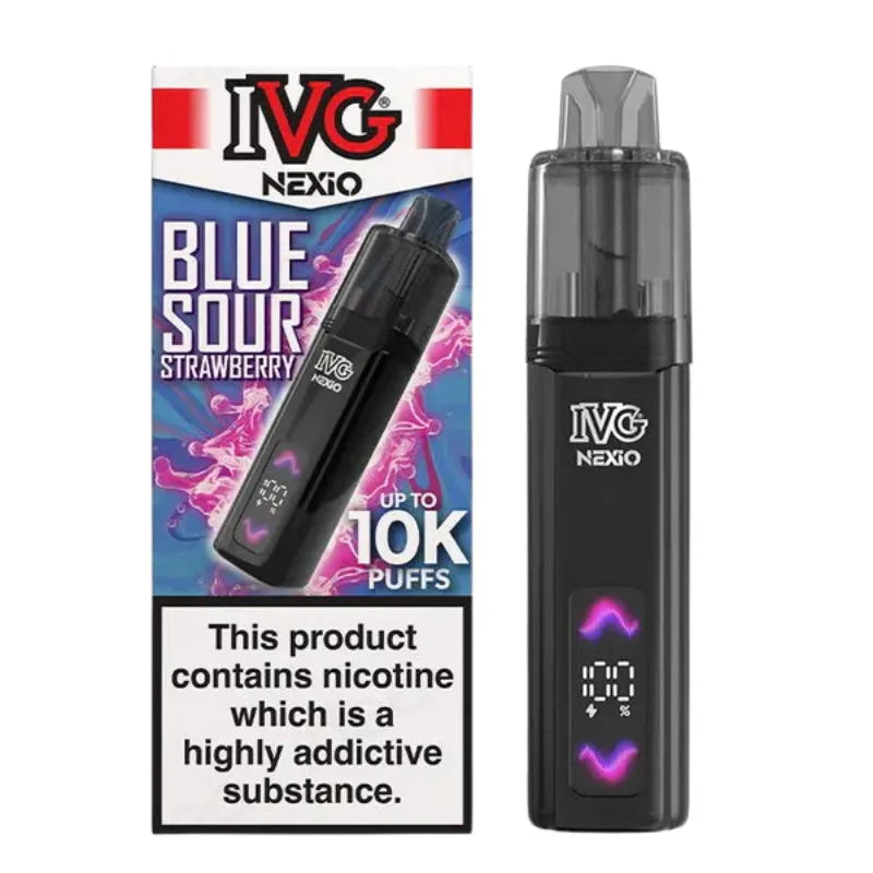 IVG Nexio 10K Vape Kit Blue Sour Strawberry Flavour
