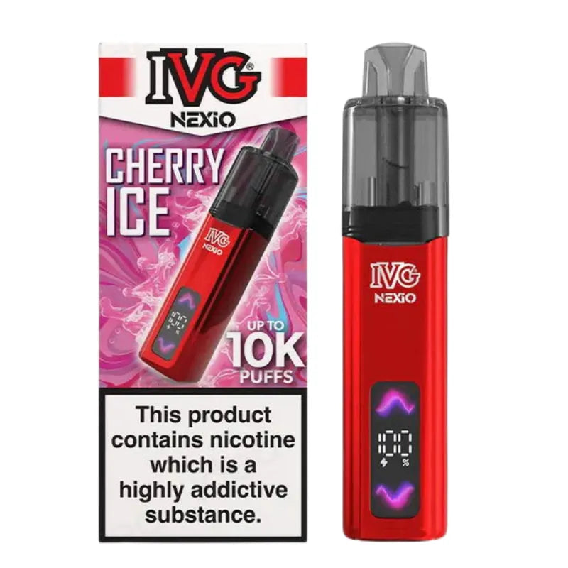 IVG Nexio 10K Vape Kit Cherry Ice Flavour
