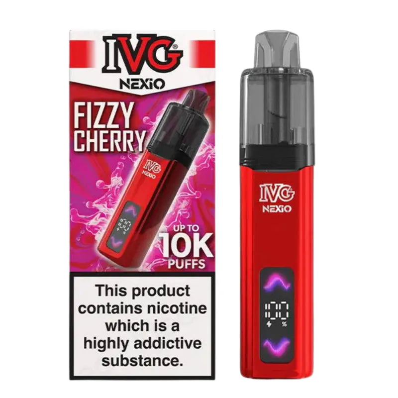 IVG Nexio 10K Vape Kit Fizzy Cherry Flavour