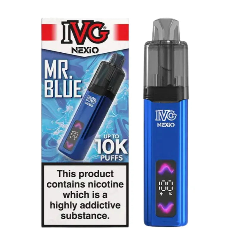 IVG Nexio 10K Vape Kit Mr Blue Flavour