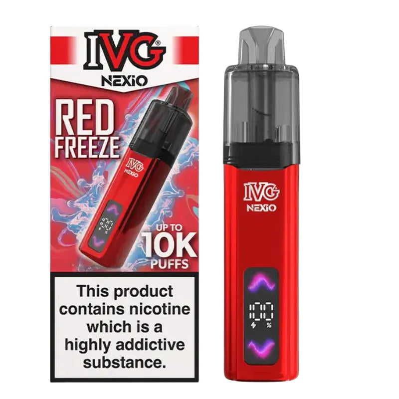 IVG Nexio 10K Vape Kit Red Freeze Flavour
