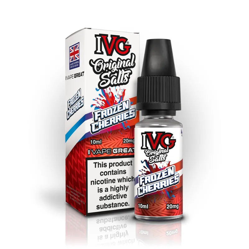 IVG Originals Nicotine Salt E-Liquids Frozen Cherries 20MG Flavour